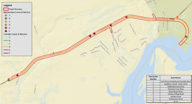 BCDCOG Clements Ferry Road project map